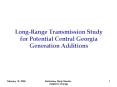 LongRange Transmission Study PowerPoint PPT Presentation