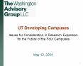 UT Developing Campuses Issues for Consideration in Research Expansion for the Future of the Four Cam PowerPoint PPT Presentation