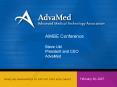 AIMBE Conference Steve Ubl President and CEO AdvaMed PowerPoint PPT Presentation