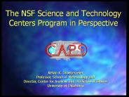 The NSF Science and Technology Centers Program in Perspective