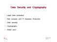 Data Security and Cryptography PowerPoint PPT Presentation