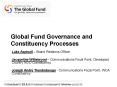 Global Fund Governance and Constituency Processes PowerPoint PPT Presentation