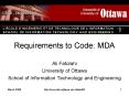 Requirements to Code: MDA PowerPoint PPT Presentation