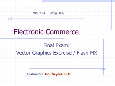 Electronic Commerce