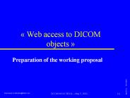 Web access to DICOM objects