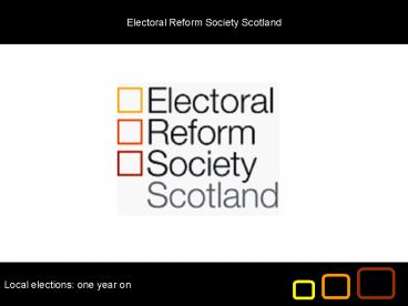 Electoral Reform Society Scotland