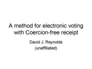A method for electronic voting with Coercionfree receipt