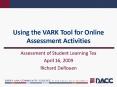 Using the VARK Tool for Online Assessment Activities PowerPoint PPT Presentation