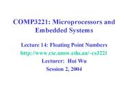 COMP3221: Microprocessors and Embedded Systems