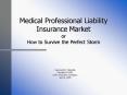 Medical Professional Liability Insurance Market or How to Survive the Perfect Storm PowerPoint PPT Presentation