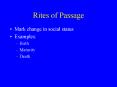 Rites of Passage PowerPoint PPT Presentation