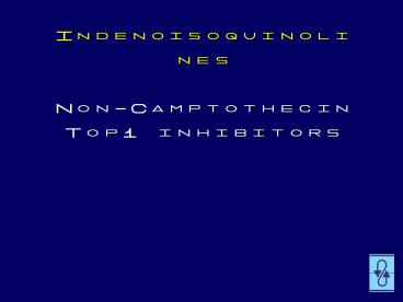 Indenoisoquinolines