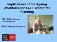 Implications of the Ageing Workforce for TAFE Workforce Planning PowerPoint PPT Presentation