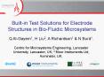 Builtin Test Solutions for Electrode Structures in BioFluidic Microsystems PowerPoint PPT Presentation