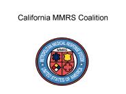 California MMRS Coalition