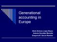 Generational accounting in Europe PowerPoint PPT Presentation