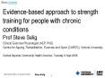 Evidence-based approach to strength training for people with chronic conditions PowerPoint PPT Presentation