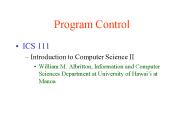 Program Control