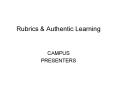 Rubrics PowerPoint PPT Presentation