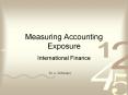 Measuring Accounting Exposure PowerPoint PPT Presentation