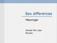 Sex differences