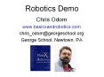 Robotics Demo PowerPoint PPT Presentation