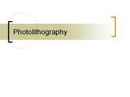 Photolithography