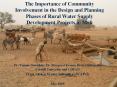 The Importance of Community Involvement in the Design and Planning Phases of Rural Water Supply Development Projects in Mali PowerPoint PPT Presentation