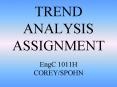 TREND ANALYSIS ASSIGNMENT PowerPoint PPT Presentation