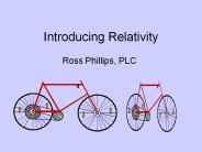 Introducing Relativity