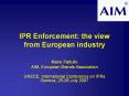 IPR Enforcement: the view from European industry PowerPoint PPT Presentation