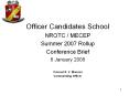 Officer Candidates School PowerPoint PPT Presentation