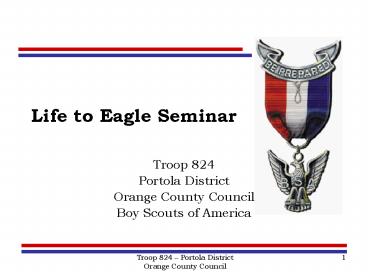 Troop 824 Portola District