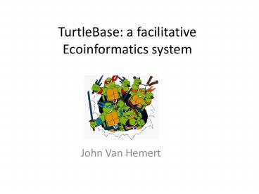 TurtleBase: a facilitative Ecoinformatics system