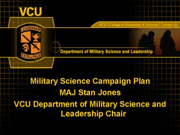 Military Science Campaign Plan