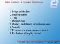 1 Scope of the law 2 Implied terms 3 Title 4 Description 5 Quality and fitness in business sales 6 S PowerPoint PPT Presentation