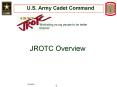 U.S. Army Cadet Command PowerPoint PPT Presentation