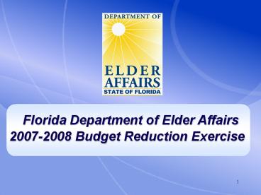 Florida Department of Elder Affairs