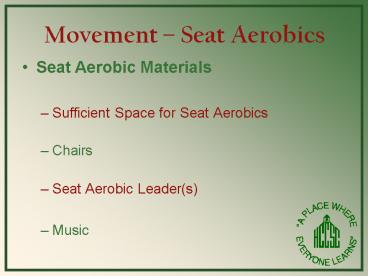 Movement Seat Aerobics