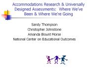 Accommodations Research