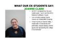 WHAT OUR EXSTUDENTS SAY: JOANNE CLARK PowerPoint PPT Presentation