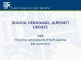 SCHOOL PERSONNEL SUPPORT UPDATE PowerPoint PPT Presentation