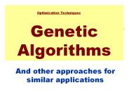 Genetic Algorithms