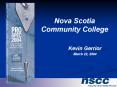 Nova Scotia Community College PowerPoint PPT Presentation