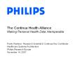 The Continua Health Alliance Making Personal Health Data Interoperable PowerPoint PPT Presentation