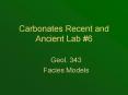 Carbonates Recent and Ancient Lab PowerPoint PPT Presentation