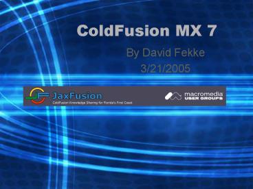 ColdFusion MX 7