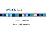 Operations Models: