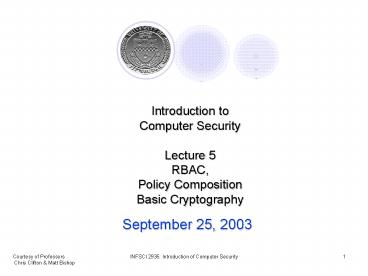 Courtesy of Professors