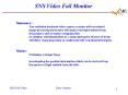 SNS Video Foil Monitor PowerPoint PPT Presentation